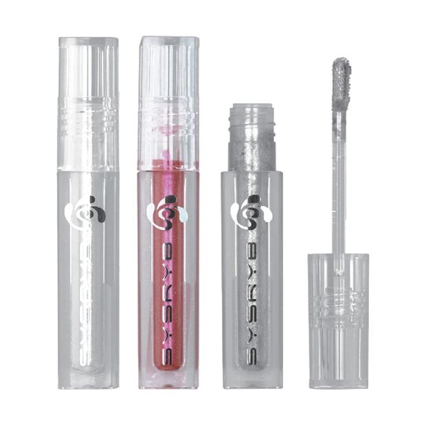 Clear tube liquid eyeshadow with applicator wand