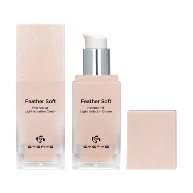 Feather soft foundation bottle with nude packaging